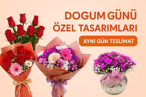 Doğum günü için çiçek gönderimi harika bir fikir... Doğum gününe özel hazırlanan çiçekleri şimdi online sipariş vererek, indirimli fiyatlarla çiçek gönder.